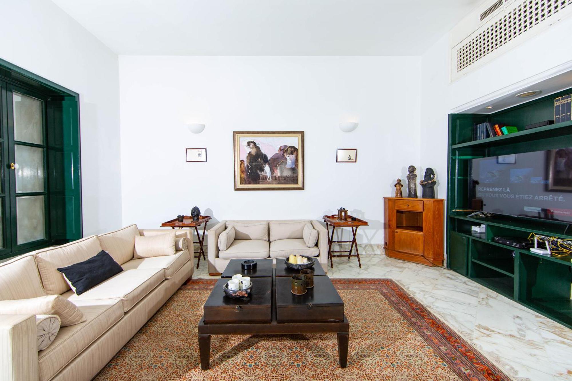 Appartement Prive Dans Une Grande Maison D'Hote La Marsa Bagian luar foto
